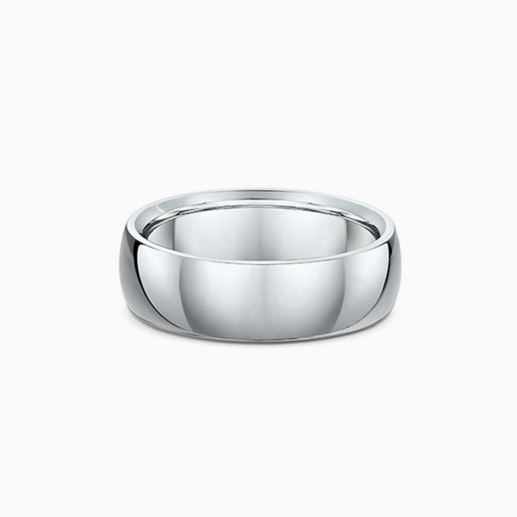 Classic mens wedding band 457A001