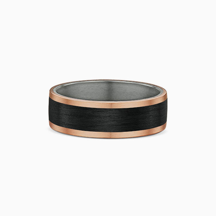 RoseGold And Tantalum Ring 747B00