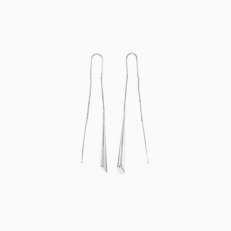 Thread gold earrings C064