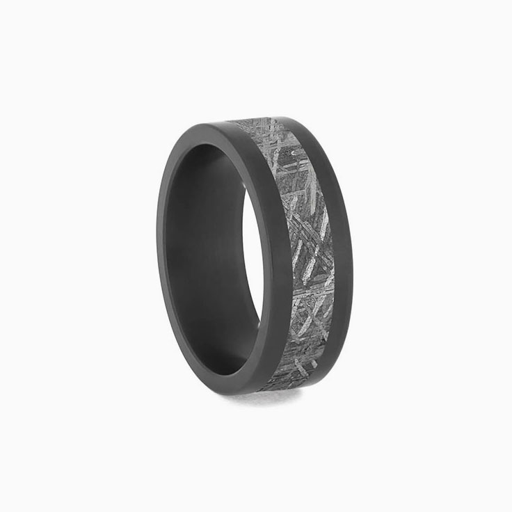 Zirconium and Meteorite ring