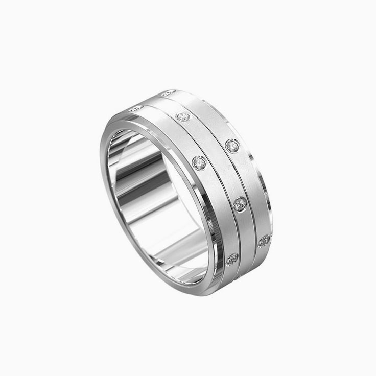 Diamond mens ring 7015