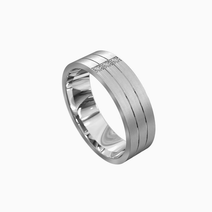 Diamond mens ring 7028