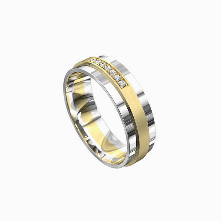 Diamond mens ring 7042