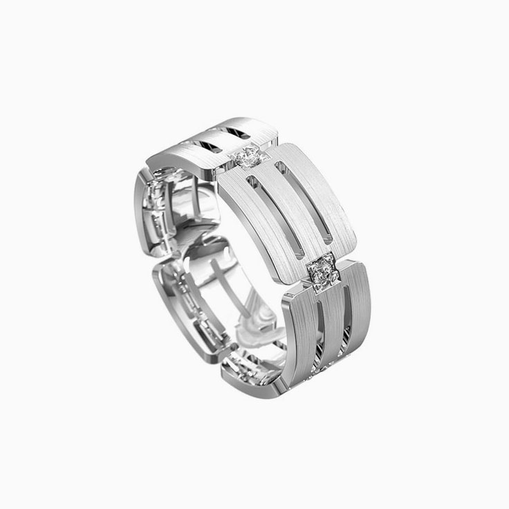 Double grooved ring 7063