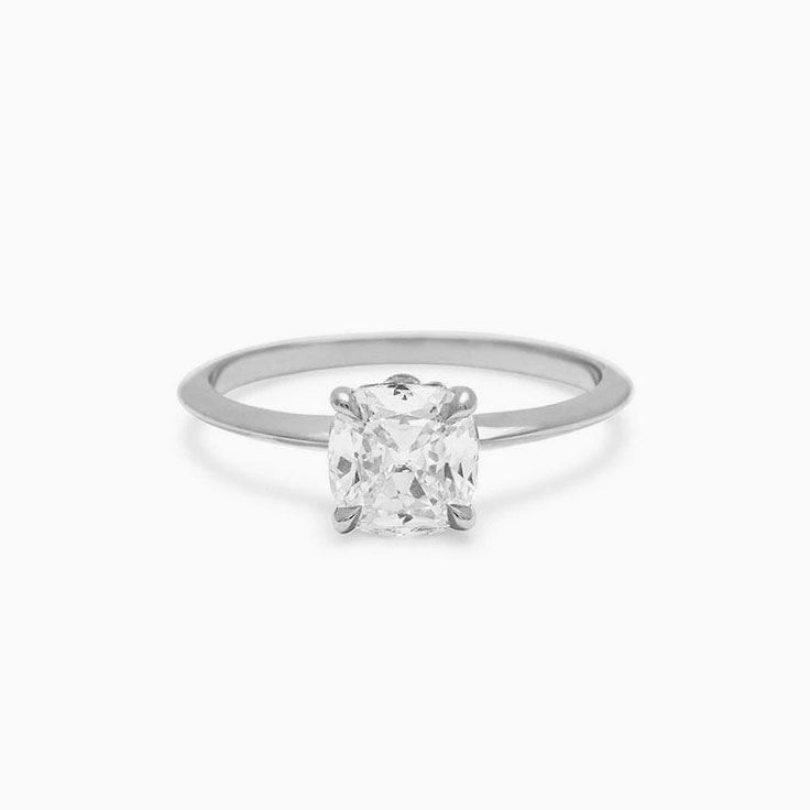 Classic Cushion cut engagement ring