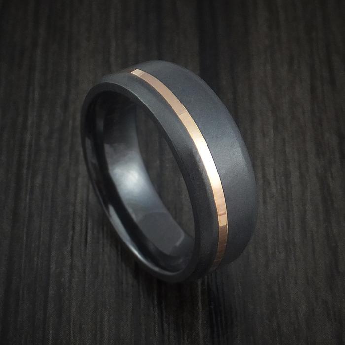 Zirconium and rosegold ring