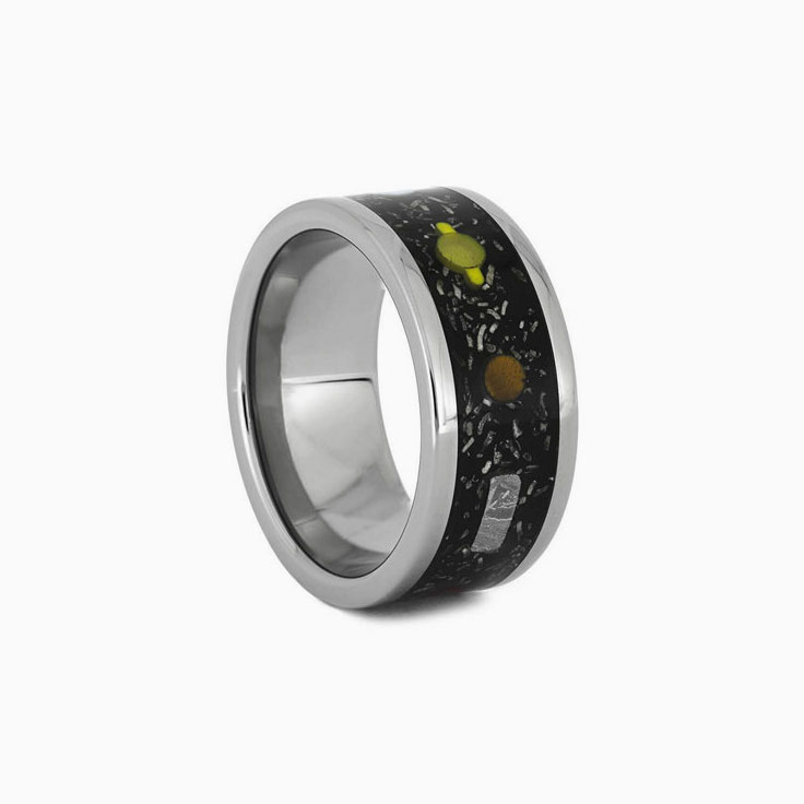 Gibeon Meteorite And Real Stardust Band