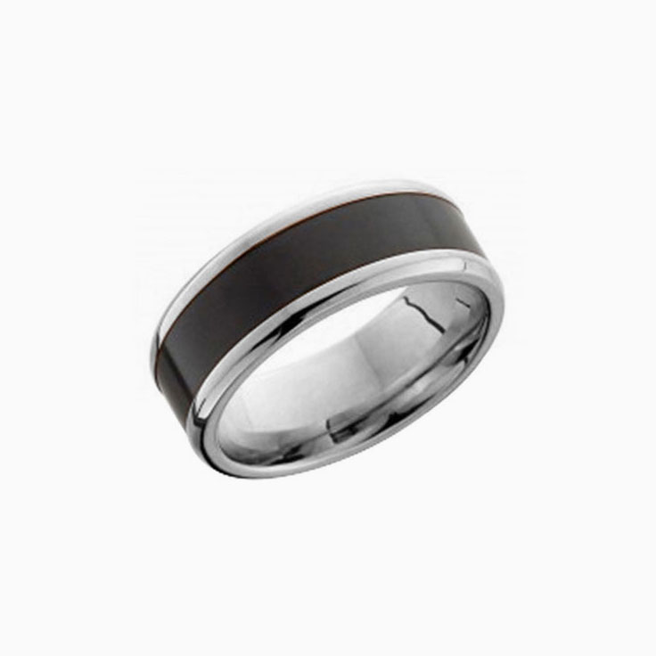 Mens Gold Inlay Elysium Band