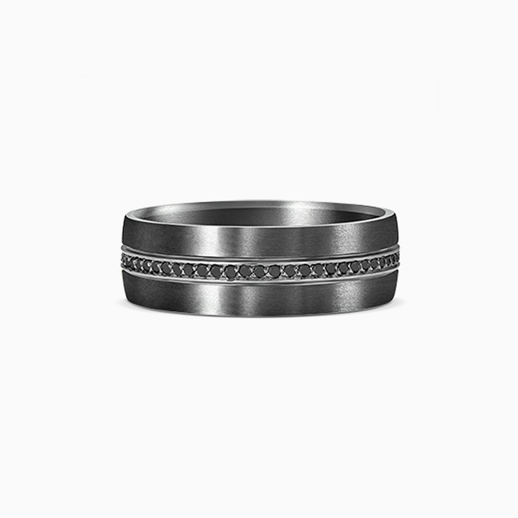 Black Diamond with Tantalum ring