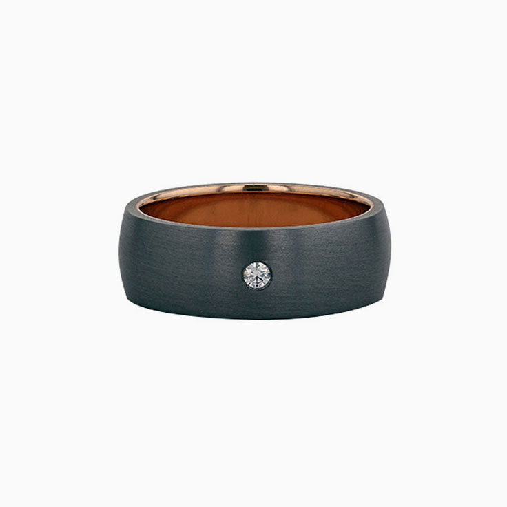 Classic Mens Tantalum Ring 656B04