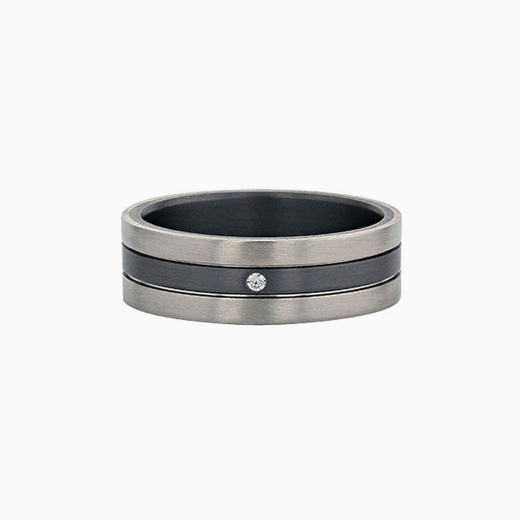 Tantalum Diamond Ring 782B00