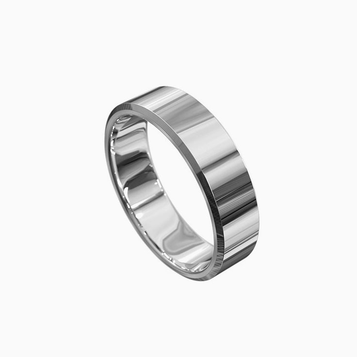 Classic Polished Mens Ring