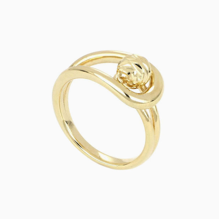 Solid women gold ring