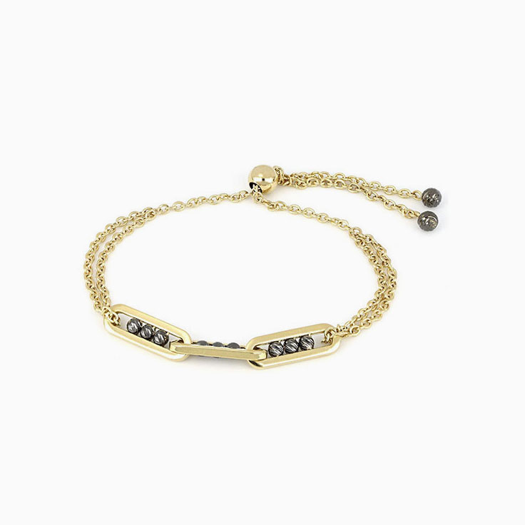 Double Chained Gold Bracelet