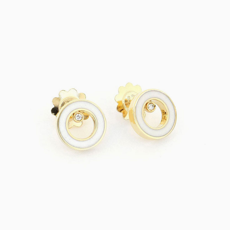 Circle enamel Studs