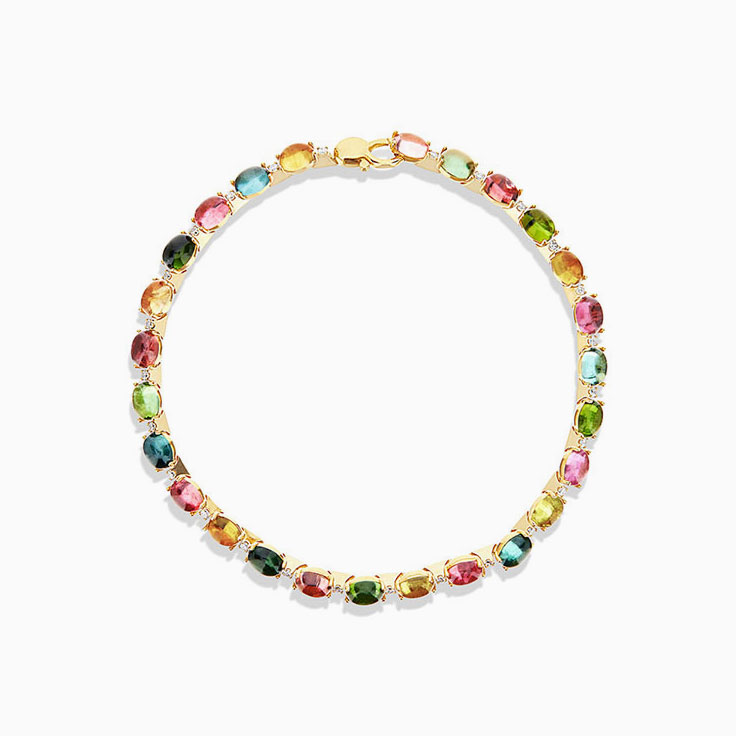Rainbow Tourmaline Bracelet