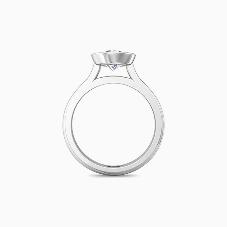 Classic Bezel Set Solitaire Engagement Ring