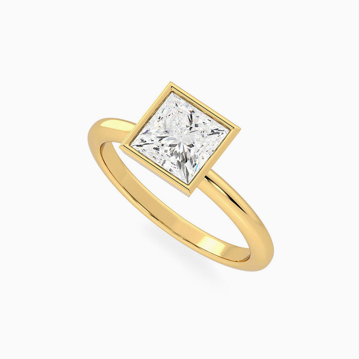 Bezel Engagement Ring