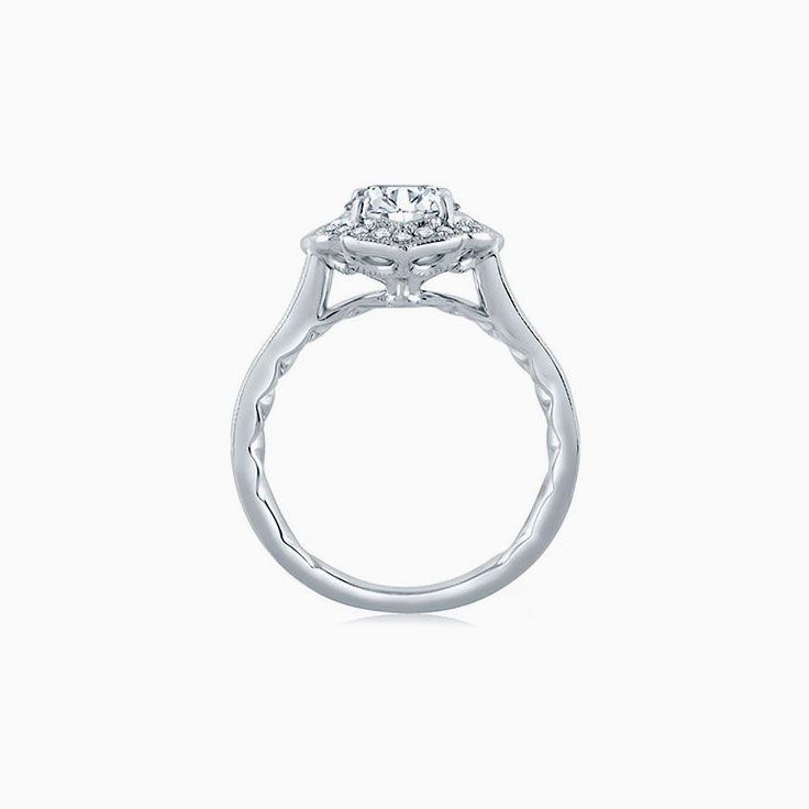 Flower engagement ring