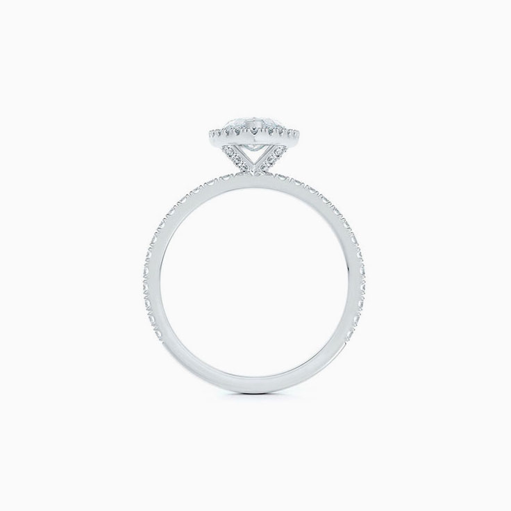 Marquise halo Engagement Ring