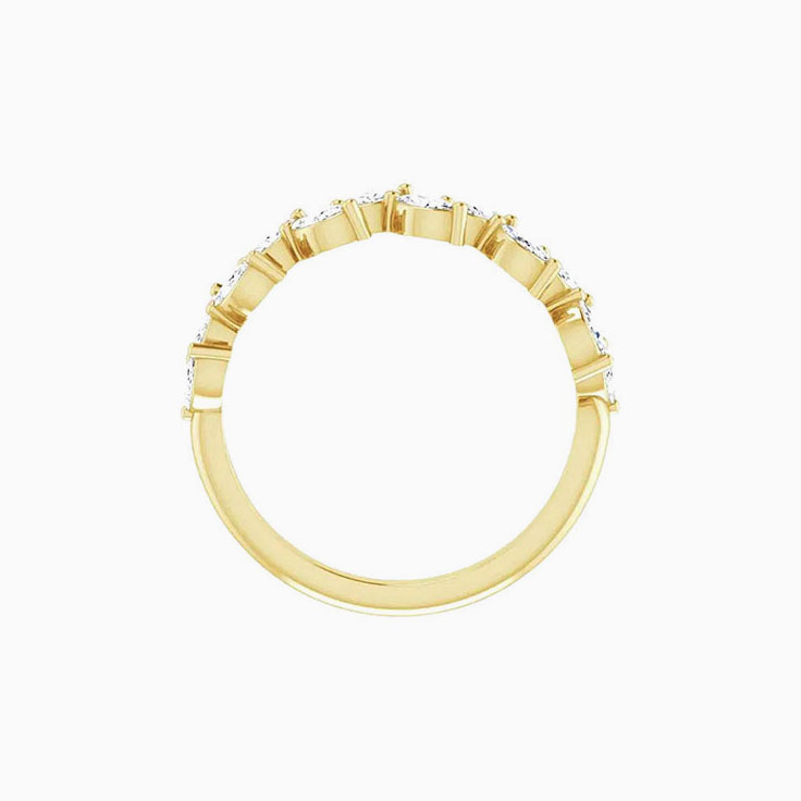 Diamond Leaf Bail Ring