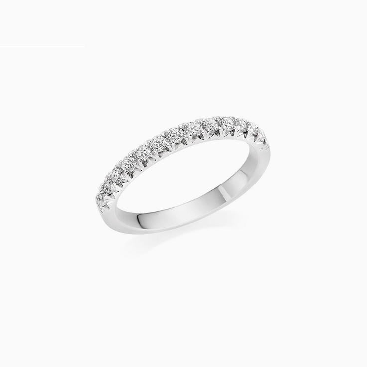 Halfway Lab Diamond Wedding Ring