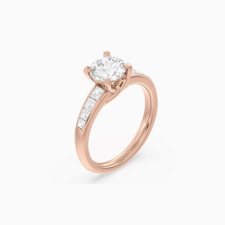 Lab Grown Classic Round Diamond Engagement Ring