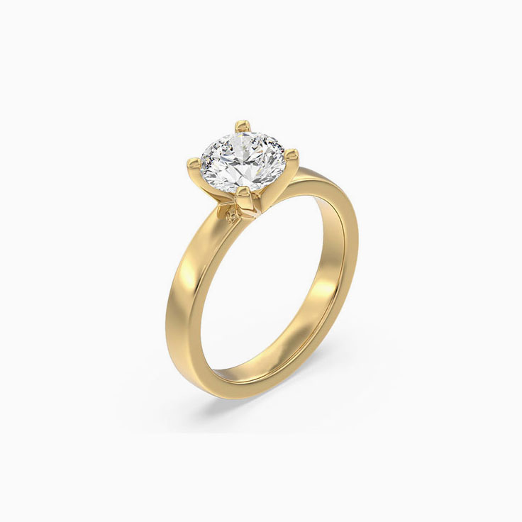 Round Solitaire Engagement Ring