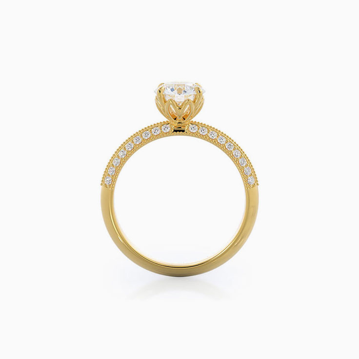 knife edge engagement ring