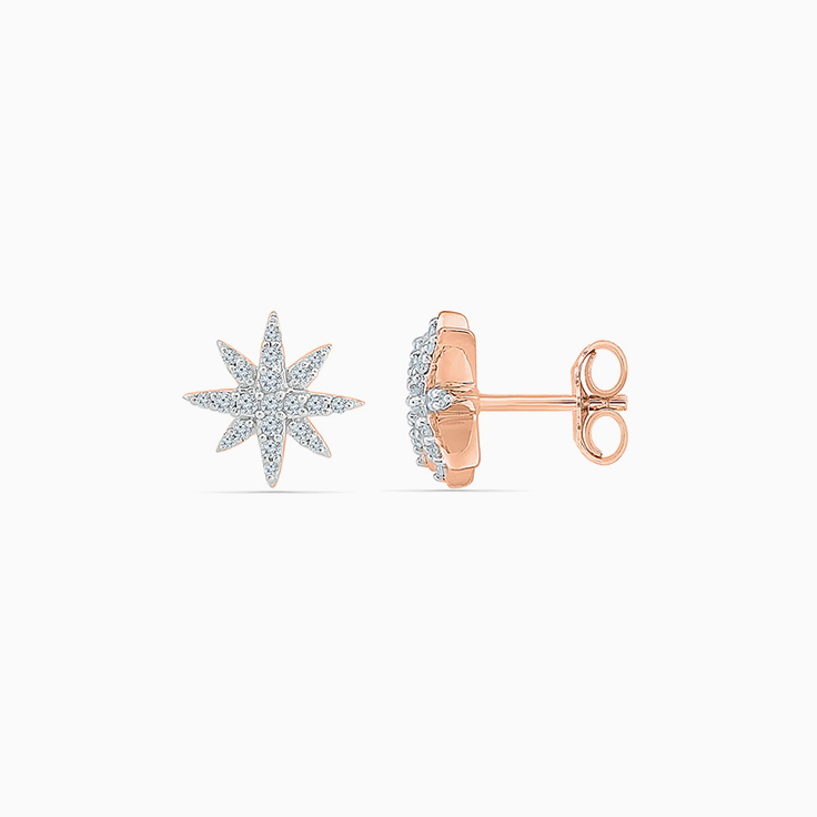 Star Shape Cluster Earrings