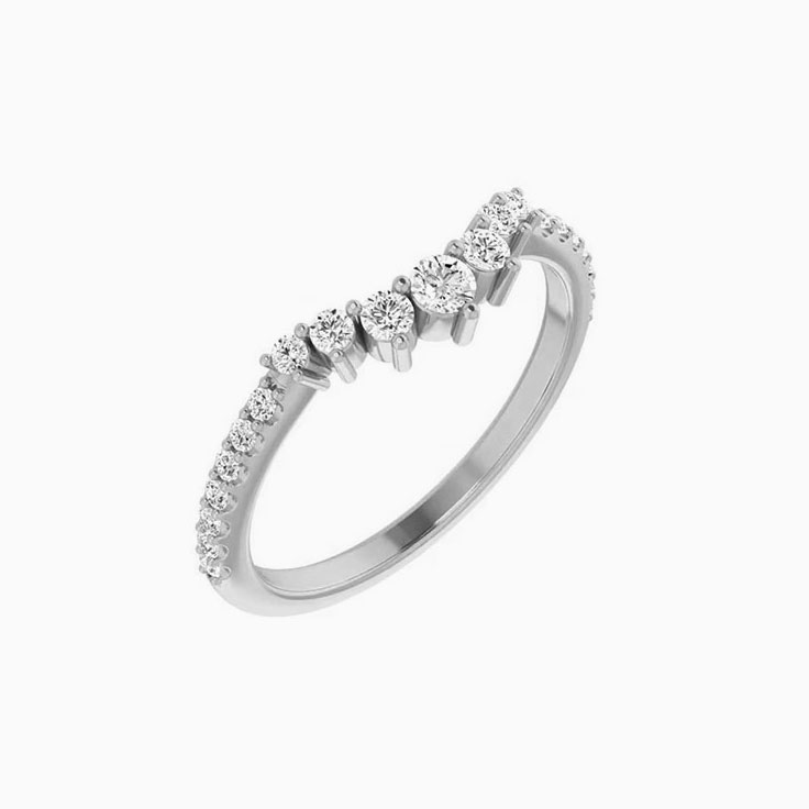 Curved Diamond Band