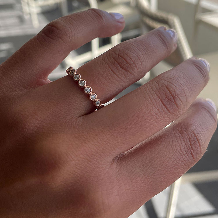 Bezel Wedding Band
