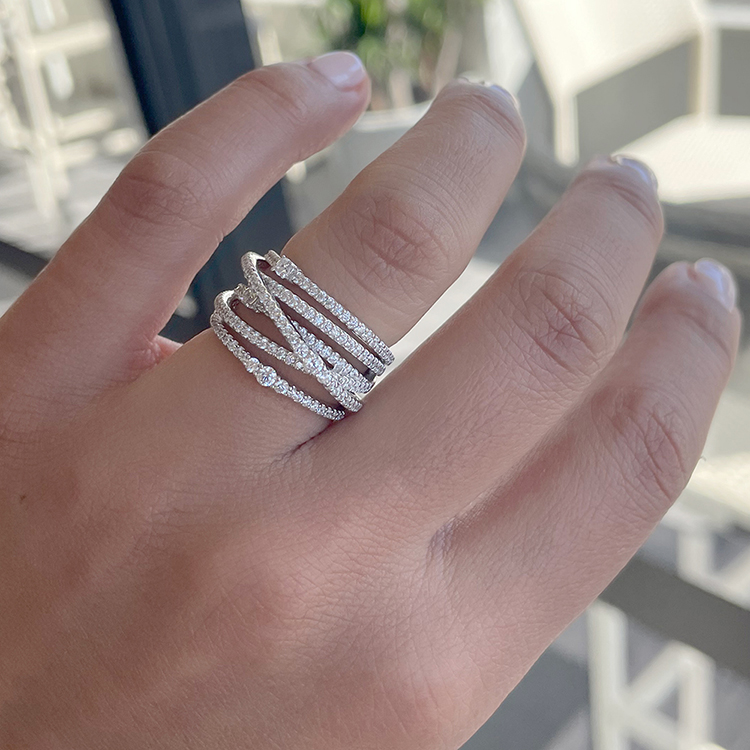 diamond band dress ring