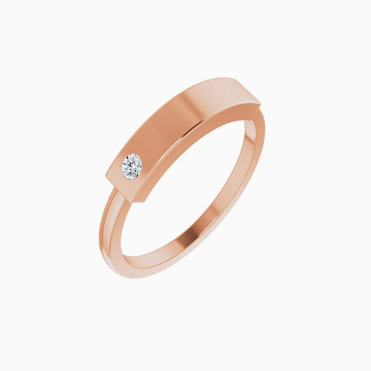 Engravable bar ring