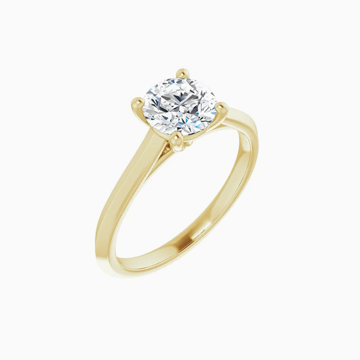 Cathedral engagement ring