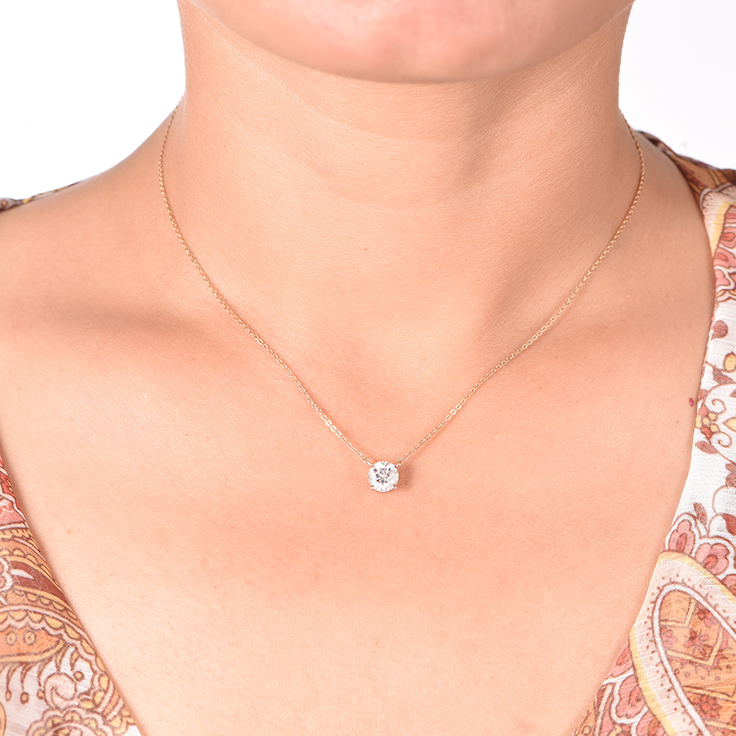 Solitaire Diamond Necklace