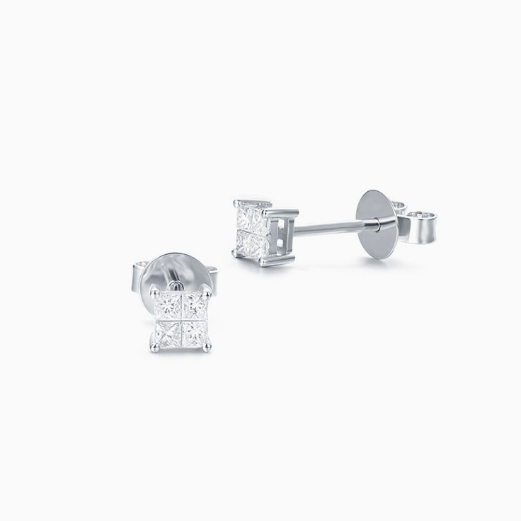Princess Cluster studs