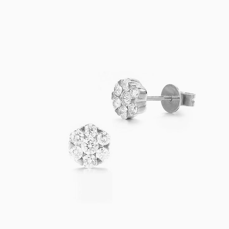 Round Cluster Studs