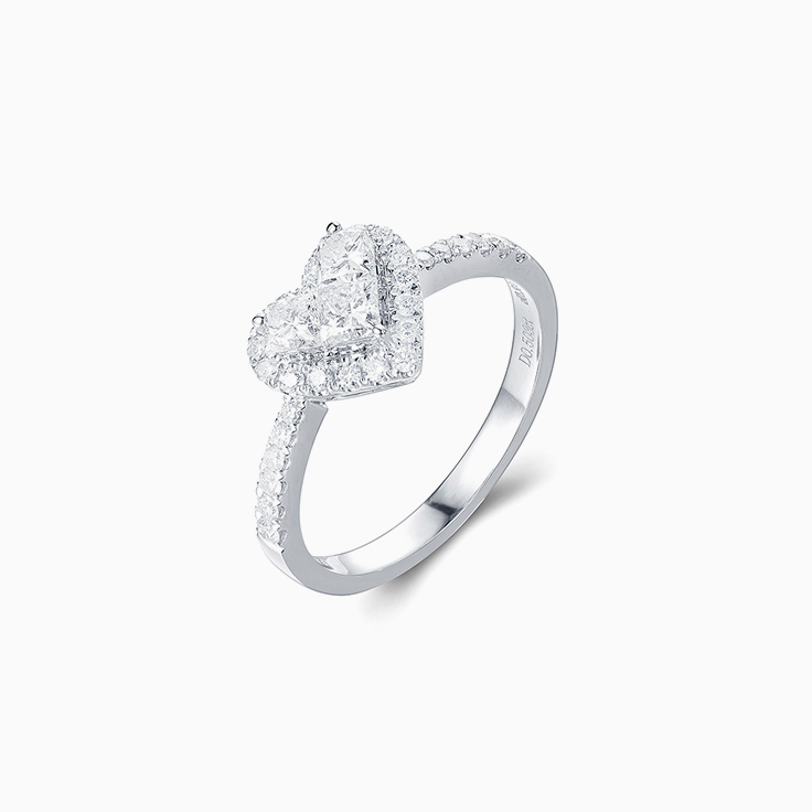 Heart Cluster Diamond Ring