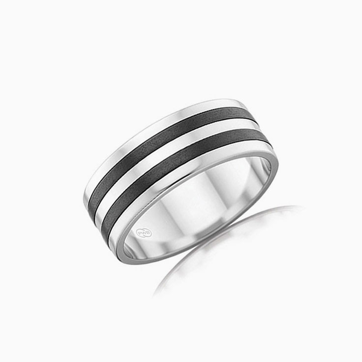 White gold and Zirconium ring ZRJ4409