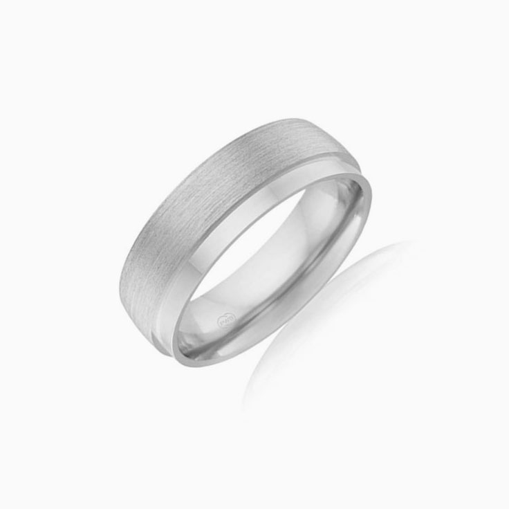 Side Step Mens wedding ring HR3689