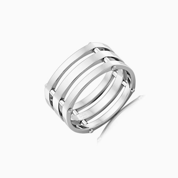 Three Band Mens Ring J3934