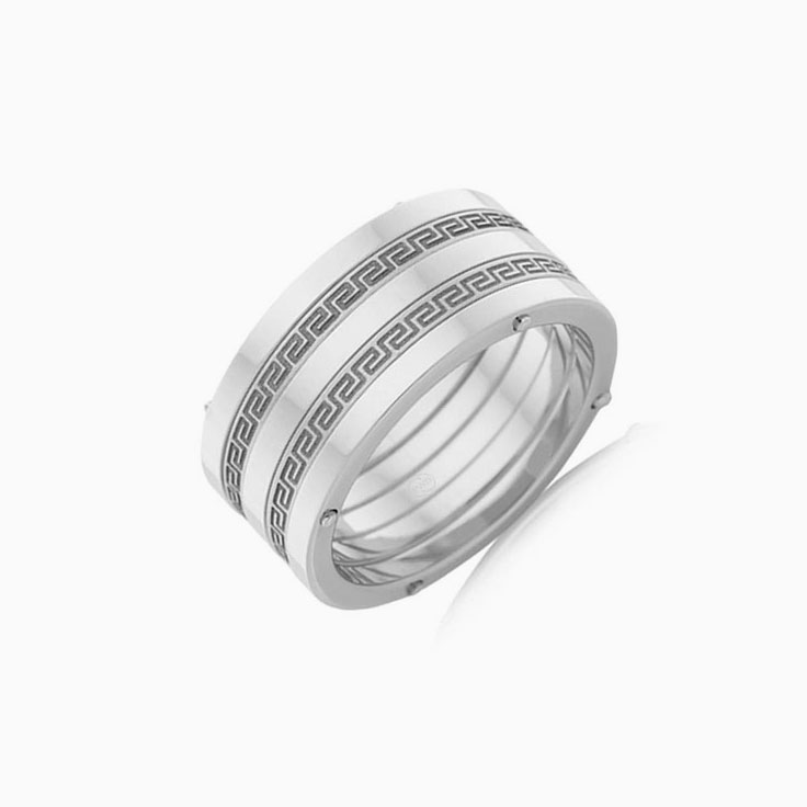Meander Mens Wedding ring
