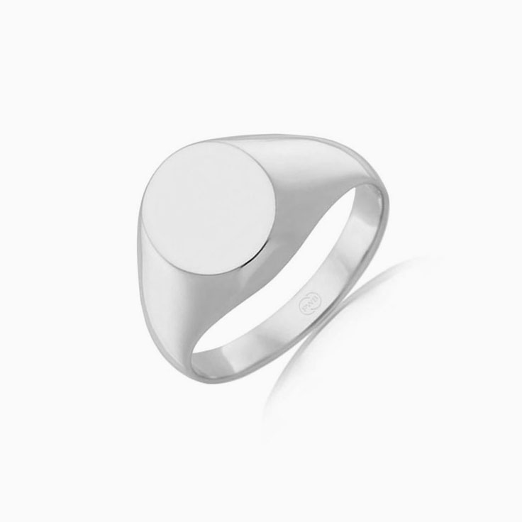 Oval Mens Signet Ring