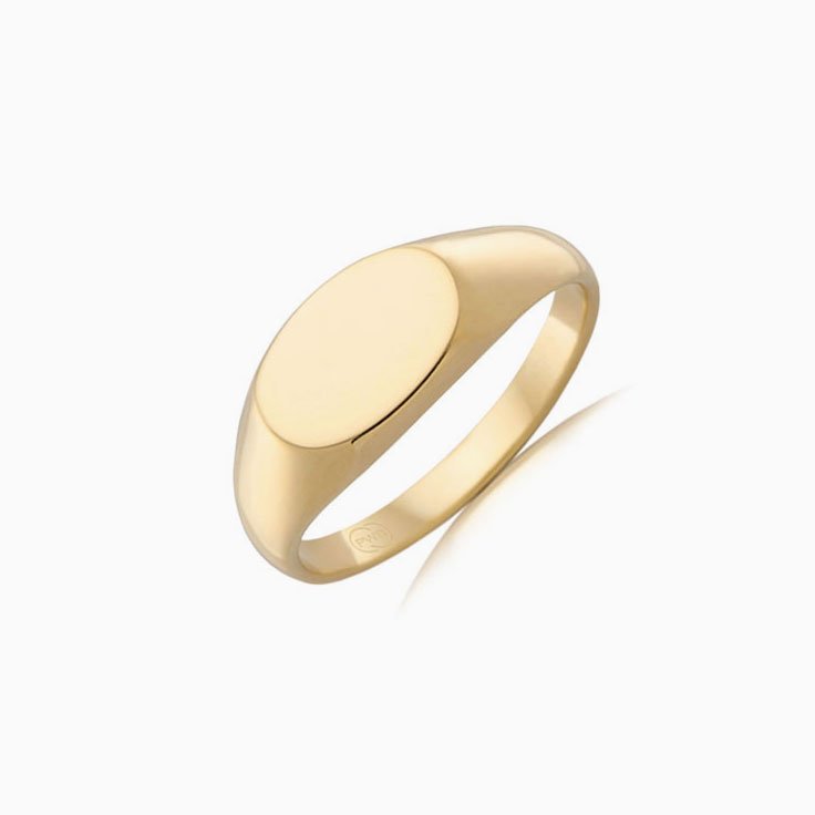 Oval Shaped Signet Ring