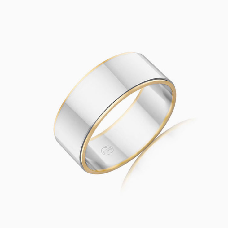 Two tone Mens Ring 2T1080