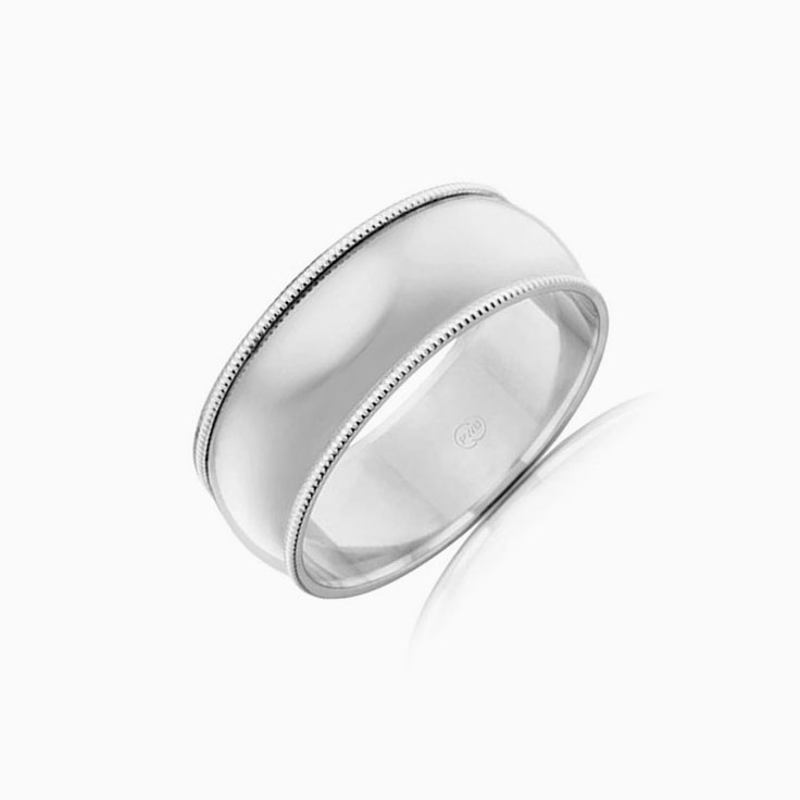 Two Tone Mens Wedding Ring 2T1433