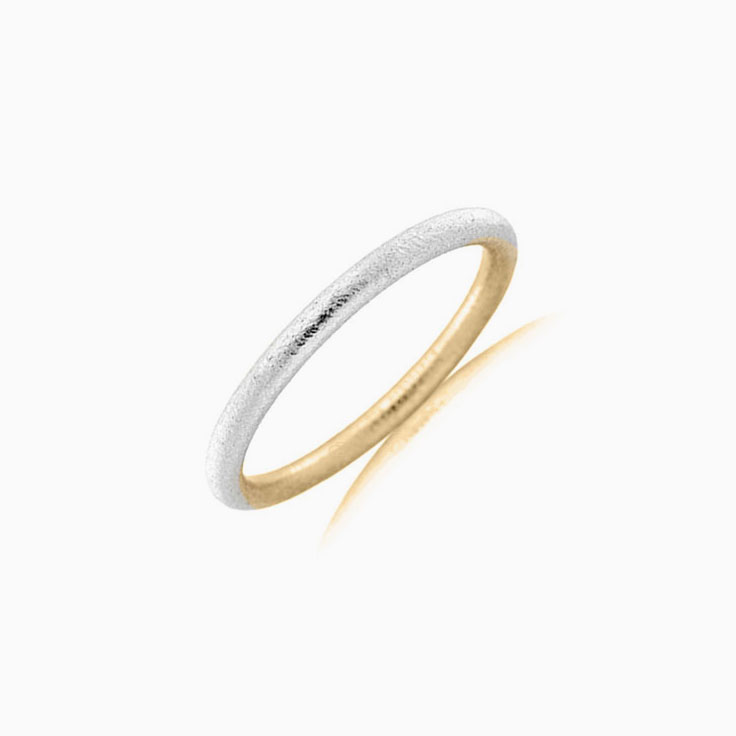 Two tone ladies wedding ring 2T3700