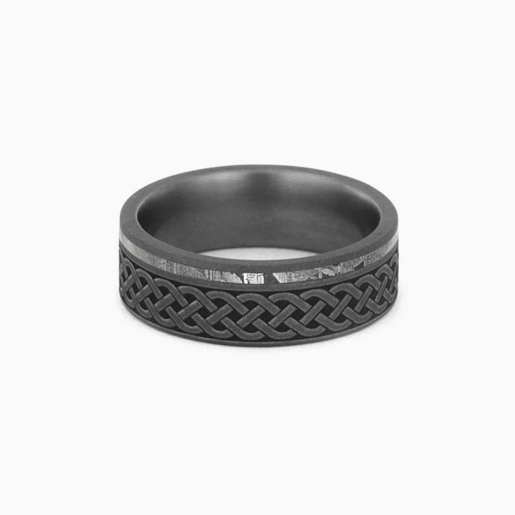 Meteorite And Sandblasted Celtic Band