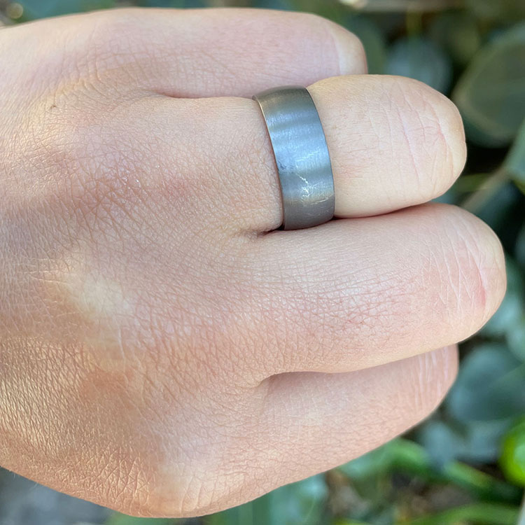 Gold and Tantalum mens ring 656B02